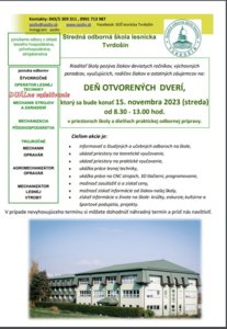 Pozývame na Deň otvorených dverí!